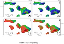 Images of cloud cover over Maui County